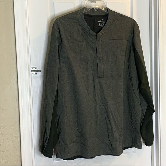 Nike Golf Shield Jacket Mens Green 1/4 Zip Windbreaker Pullover Size XXL - Picture 8 of 9